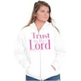 thumbnail image 3 of Christian Faith Trust in the Lord Zip Up Hoodie Men's Women's Brisco Brands S, 3 of 5