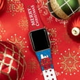 thumbnail image 2 of Peanuts Holiday Happiness HD Unisex Watch Band for Apple Watch - 38/40/41mm(42mm Series 10/11) Short Merry Christmas by Affinity Bands, 2 of 6