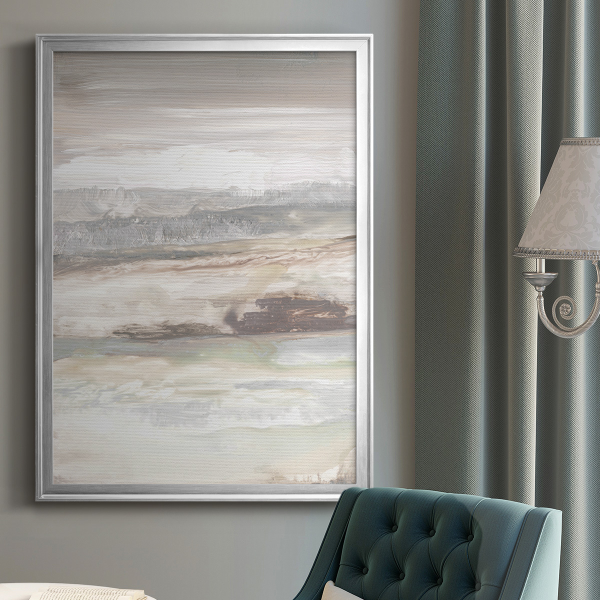 Neautral September Sky Premium Framed Print - Ready to Hang