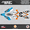 Orange-cyan, variant on Kalair GFX Graphics Kit for Ktm Enduro 450EXC Champions Edition (2008-2011) Razor Series
