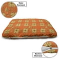 thumbnail image 3 of Yellow Damask Pet Bed, Eastern Style Abstract Interlaced Motif as Repeating Pattern, Resistant Pad for Dogs and Cats Cushion with Removable Cover, 24" x 39", Orange Sepia and Yellow, by Ambesonne, 3 of 4