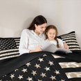 thumbnail image 5 of Homewish White Wheat Leopard Print Twin Bedding Sets 7-Piece for Teen, Stars Stripes Print Bedding Comforter Set, Rustic US Flag Reversible Sheet Sets, Ultra Soft Bedroom Decor, 5 of 8