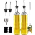 thumbnail image 1 of Botella dispensadora de aceite Leaflai Glass de 500 ml con acero inoxidable, 1 of 7