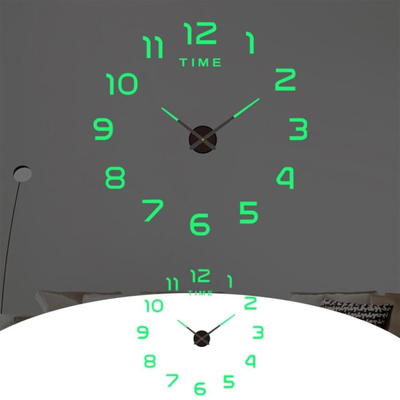 Feltree Horloge Murale Miroir Grande Taille Horloges Décoratives Murales Silencieuses Sans Tic-Tac