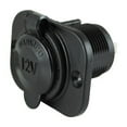 thumbnail image 1 of Maro Power Port Socket 12VRC SeaLink; For 12 Volt Power; 15 Amp Maximum Rating; With Locking Ring For Rear Install; Without Mounting Plate For Front Install; One 12 Volt DC Input Port; Black, 1 of 3