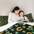 thumbnail image 5 of Manfei Retro Horseshoe Full Size Comforter Sets,St.Patrick Day Bedding Comforter Set,Four Leaf Clover Bedding Sets For Boys Teens,Super Cozy Room Decor Reversible,3-Piece, 5 of 8
