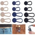 thumbnail image 1 of HeeHom 12 Pcs Button Extenders for Jeans, Pants Waistband Expanders, Rubber Waist Extender Buttons for Women and Men, No Sew Jeans Waist Extension 1-1.8 Inches, 1 of 6