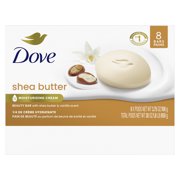 Dove Beauty Bar Womens Bath Soap Shea Butter, 3.75 oz 8 Bars