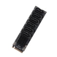 thumbnail image 2 of Nieyigj M.2 to SATA3.0 Adapter Card 6Gbps High Speed ASM1166 PCIE to SATA Expansion Card [cite: 11], 2 of 9