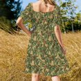 thumbnail image 3 of Holly (Vintage Gold) Sleeveless Dress women's elegant loose dresses summer dress, 3 of 6