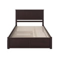 thumbnail image 3 of Pemberly Row Queen Solid Wood Bed with Twin XL Trundle in Espresso, 3 of 5