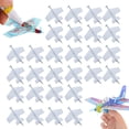 thumbnail image 1 of 30PCS Kids Foam Plane DIY Blank 360° Convoluted Hand Throw Plane Hand Glider, 1 of 10