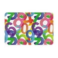 thumbnail image 2 of Front Door Mat Indoor Outdoor Outside Entrance - 16*24in Washable Colorful Math Number Thin Bathroom Rugs Fit Under Door, Bath Rugs for Bathroom, Kitchen Rugs Mats for Floor, 2 of 6
