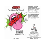 Smack Lickable Massage Oil Cherry 2 oz.