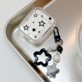 thumbnail image 4 of Star Pearl Shell Glossy Case For Airpods 1 2 3 Bluetooth Earphone Protective Case with Keyring For AirPods Pro 2 Soft Cover pink For AirPods Pro, 4 of 6