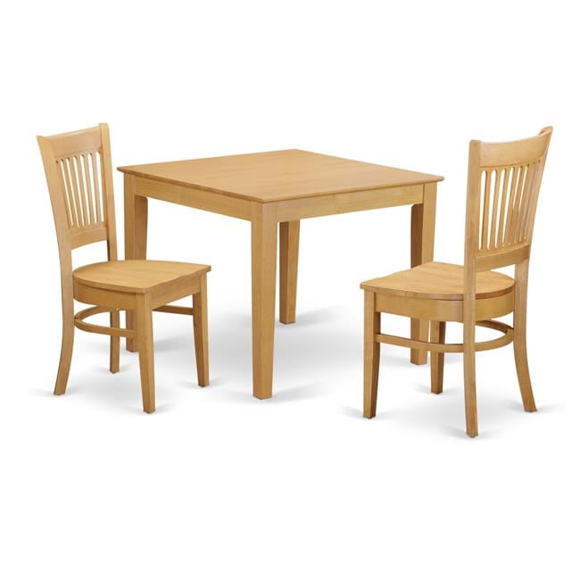 Oxford Small Kitchen Table & 2 Dining Room Chairs, Oak