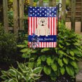 thumbnail image 2 of Carolines Treasures BB3118GF Patriotic USA English Bulldog White Garden Size Flag, 2 of 2