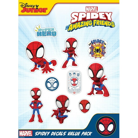 Marvel Spidey and His Amazing Friends Decals - Set of 10 Outdoor Rated Stickers for Car, Laptop, Computer, Water Bottle - Marvel Stickers for Kids and Adults