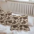 thumbnail image 6 of Cow Print Throw Pillow Covers 16x16 Inch Set of 2, Farmhouse Beige Brown Animal Prints Vintage Waterproof Outdoor Pillow Covers, Decorative Cushion Pillowcases for Couch, Sofa, Bed, Garden, Patio, 6 of 9
