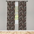 thumbnail image 3 of Ambesonne Victorian Curtains, Black Lace Pattern, Pair of 28"x95", Multicolor, 3 of 5