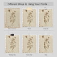 thumbnail image 3 of PixonSign Frameless Wall Art Sepia Vintage Classic Flower Art, Set of 4 Collage Floral Wall Decor Prints, Nature Wildeflowers Wall Décor, Plants Rustic Vintage Posters for Home - 8"x10", 3 of 5