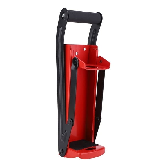 Can Crusher 500ML, Smasher with Steel Rubber Handle Plastic Bottle Recycling Tool with Opener, Durable to Use and Convenient,Red
