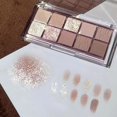 thumbnail image 1 of Paleta de sombras de ojos con brillo perlado, 10 colores, resistente al agua, pigmento brillante, maquillaje de ojos Natural encantador Gao Jinjia LED, 1 of 2
