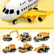 thumbnail image 4 of Avión de pasajeros de almacenamiento, carguero aéreo para niños, juguete de simulación de pista de inercia para niños Vehículos de construcción Yellow_6, 4 of 6