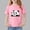 Pink, variant on Girls' Cotton T-Shirt with Panda Graphic, Purple Short Sleeve Cartoon Tee for Kids Kids Kids 2-13 Years, Soft Casual Play Top,Size 11-12 T