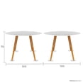 thumbnail image 4 of Mundo In Mesa Blanca Comedor Redonda Frankfurt para Hogar y Oficina Mundo In Casa, 4 of 8