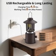 thumbnail image 6 of KOBAIBAN Rechargeable Camping Lantern, Telescopic Waterproof Camping Light, 8000mAh Battery Powered Lanterns for Power Outages Outdoor Tent Lights for Camping, Brown, 6 of 15