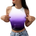 thumbnail image 2 of Camisole Tank Tops for Women Gradient Racerback Crew Neck Summer Basic Slim Cute Tops 2025, 2 of 4