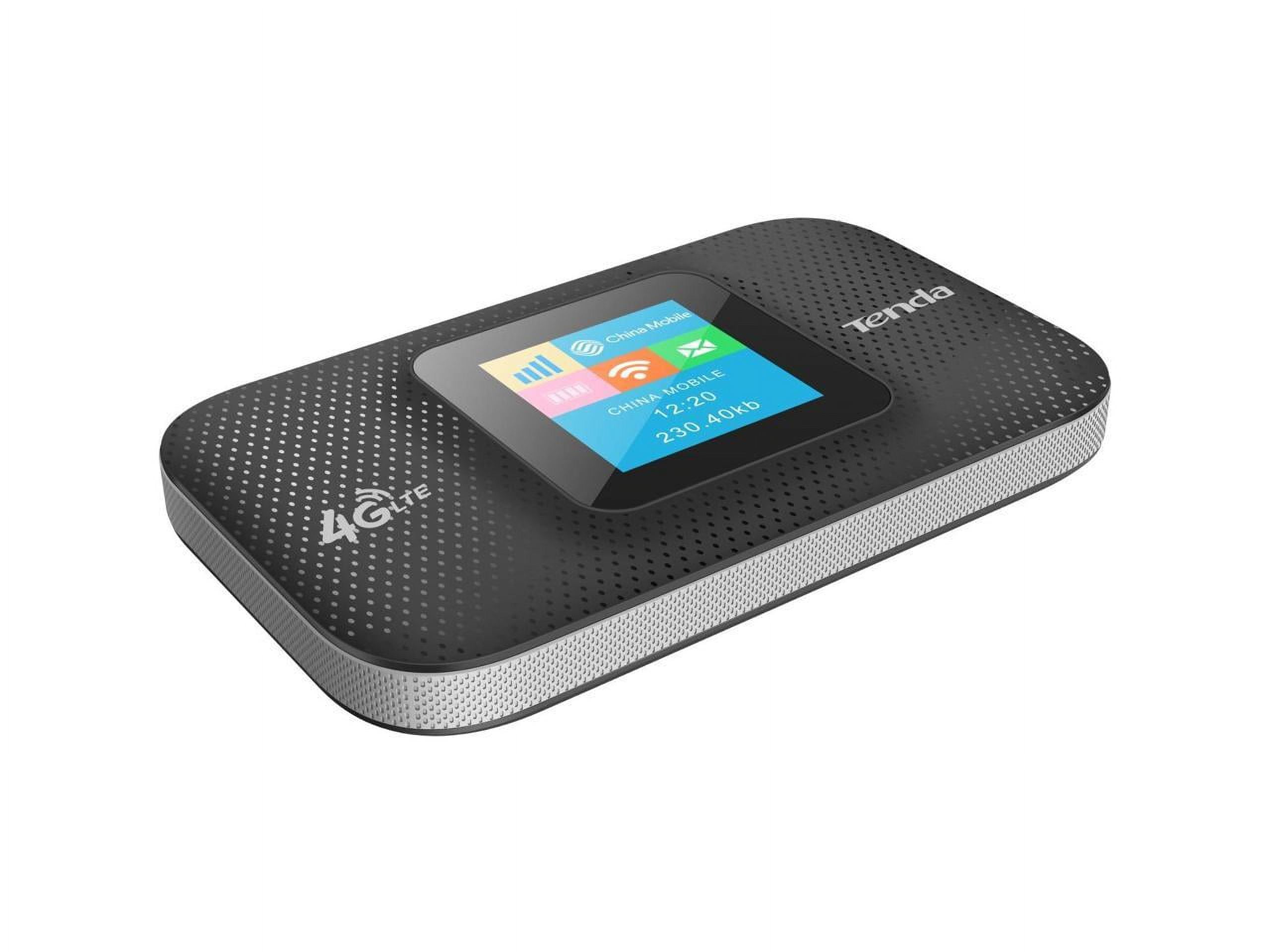 Tenda 4G Mobile Hotspot, 4G LTE Cat4 150Mbps MiFi Device, 4G Router, Support USB Interface Charging|2100 MAh Battery, No Configuration Required (4G185), Black