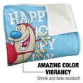 thumbnail image 3 of Ren and Stimpy Blanket, 50"x60" Happy Happy Joy Joy Silky Touch Sherpa Back Super Soft Throw Blanket, 3 of 5