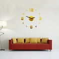 thumbnail image 3 of Niceauty Large Golden Acrylic Decorative Wall Clock Frameless Design for Stylish Wall Decoration, 3 of 7
