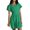 DT-Green, variant on DailyTrove Women's Short Sleeve Wrap Dress-V-Neck-Ruffle Hem-Cotton Blend-for Casual Weekend/Summer Outing-Flattering Wrap Style