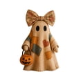 thumbnail image 2 of Lighted Vintage Patchwork Ghost, Quilted Vintage Light Up Ghost, Cozy Spooky Fall Harvest Decoration for Table and Mantel, 2 of 8