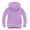 Purple, variant on Toddlers Kids Baby Boys Girls Hooded Solid Thick Coat Sweatshirt Pullover