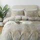 thumbnail image 3 of Amarillo Gris Paisley Ropa de cama Queen Size Gris 3Pcs Funda Nórdica Set Shabby, 3 of 9