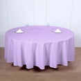 thumbnail image 2 of Efavormart Round Tablecloth, 108 Inch Stain & Wrinkle Resistant Washable Table Cloth, Decorative Polyester Fabric Table Cover for Banquet, Wedding, Dining- Lavender, 2 of 6