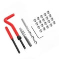 thumbnail image 3 of Thread Repair Insert Kit, 25pc Set for Auto Repairing Restores Damaged Threads, Suitable for Steel, Cast Iron, 3 of 7
