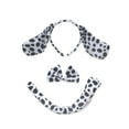 thumbnail image 4 of 3 piezas de diadema para perro, pajarita, cola, suministros de decoración para fiestas, kit de disfraces elegantes negro, 4 of 8