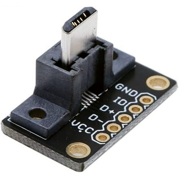 Treedix USB MicroB Plug Breakout Board Type B 5pin Male Connector Adapter Module for Arduino