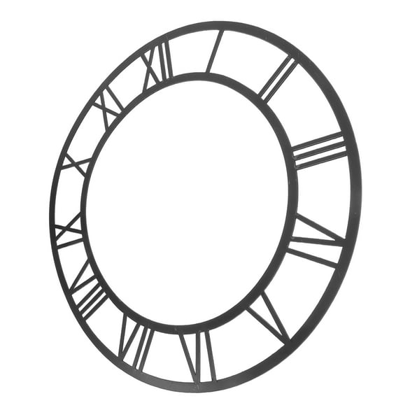 IBASETOY Mirror Wall Clock for Office Wall Decor Black Acrylic Elegant Design 1Pcs