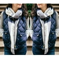 thumbnail image 6 of Biekopu Women Vest Stand Collar Warm Padded Zip Side Pockets Gilet Quilted Puffer Vest, 6 of 6