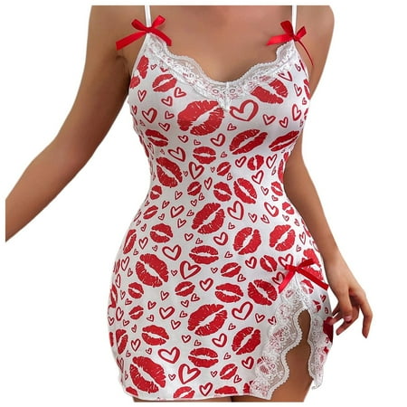 Gunia Women Lingerie Wedding New Mesh Nightgown Backless Dress Underwear for Party Date Night