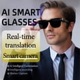 thumbnail image 4 of HBMYN Ai Smart Glasses Anti-Shake Photo Video Recording Voice Call Translation Glasses Frame Recognition All Things Translation Glasses Simultaneous Interpretation Headphone, 4 of 7