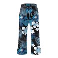 thumbnail image 5 of LEBONYARD Trousers for Women High Waisted,Womens Pants Clearance under $10,Women Casual Pants Straight Leg Drawstring Elastic Waist Loose Comfy Trousers with Pockets Blue L, 5 of 5
