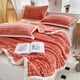 thumbnail image 4 of 39.37x27.55in Fleece Throw Blanket For Couch Soft Warm Fluffys Cream Solid ColorBlanket Decorative And Giftable Striped Blankets For, 4 of 6