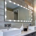 thumbnail image 4 of Resenkos LED Against Wall Full Length Mirror with Vanity Lights for Body Dressing, Bedroom Hanging Standing Mirror with Silver Aluminum Alloy Frame, 4 of 9